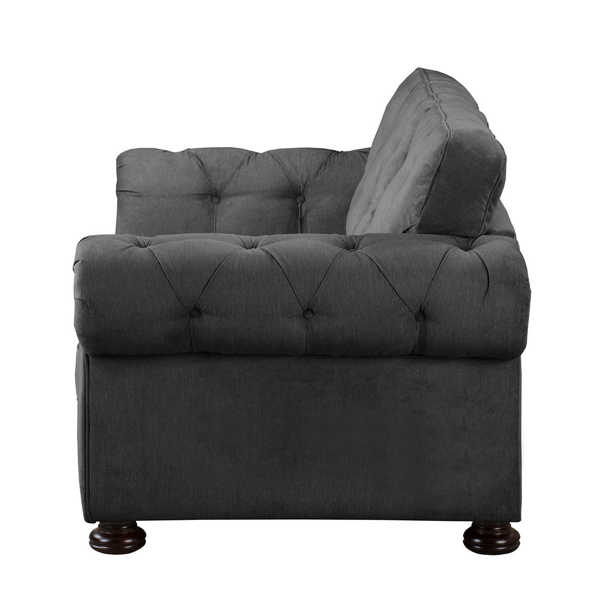 2-SITZER SOFA - Microfaser - Grau, Textil (190/93/100cm) - home24