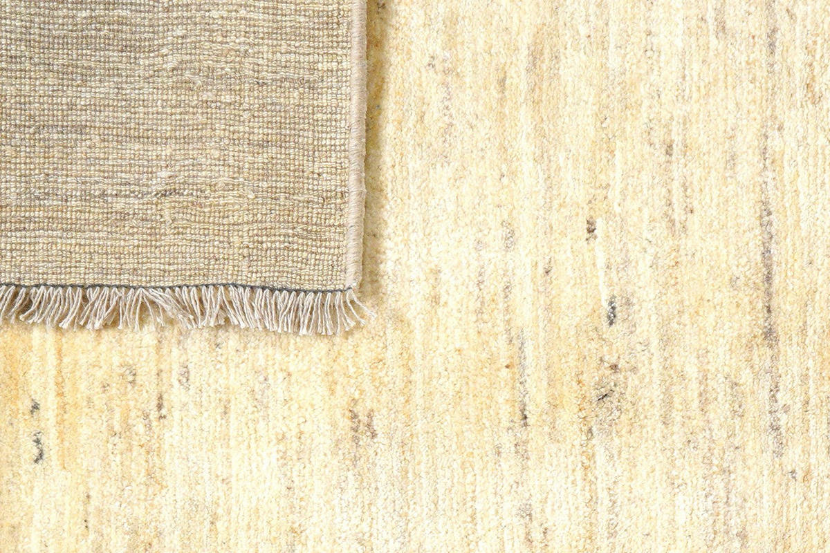 GABBEH-TEPPICH handgeknüpft Beige 190/152 cm Schurwolle - Beige, Textil (152/190cm) - Looma