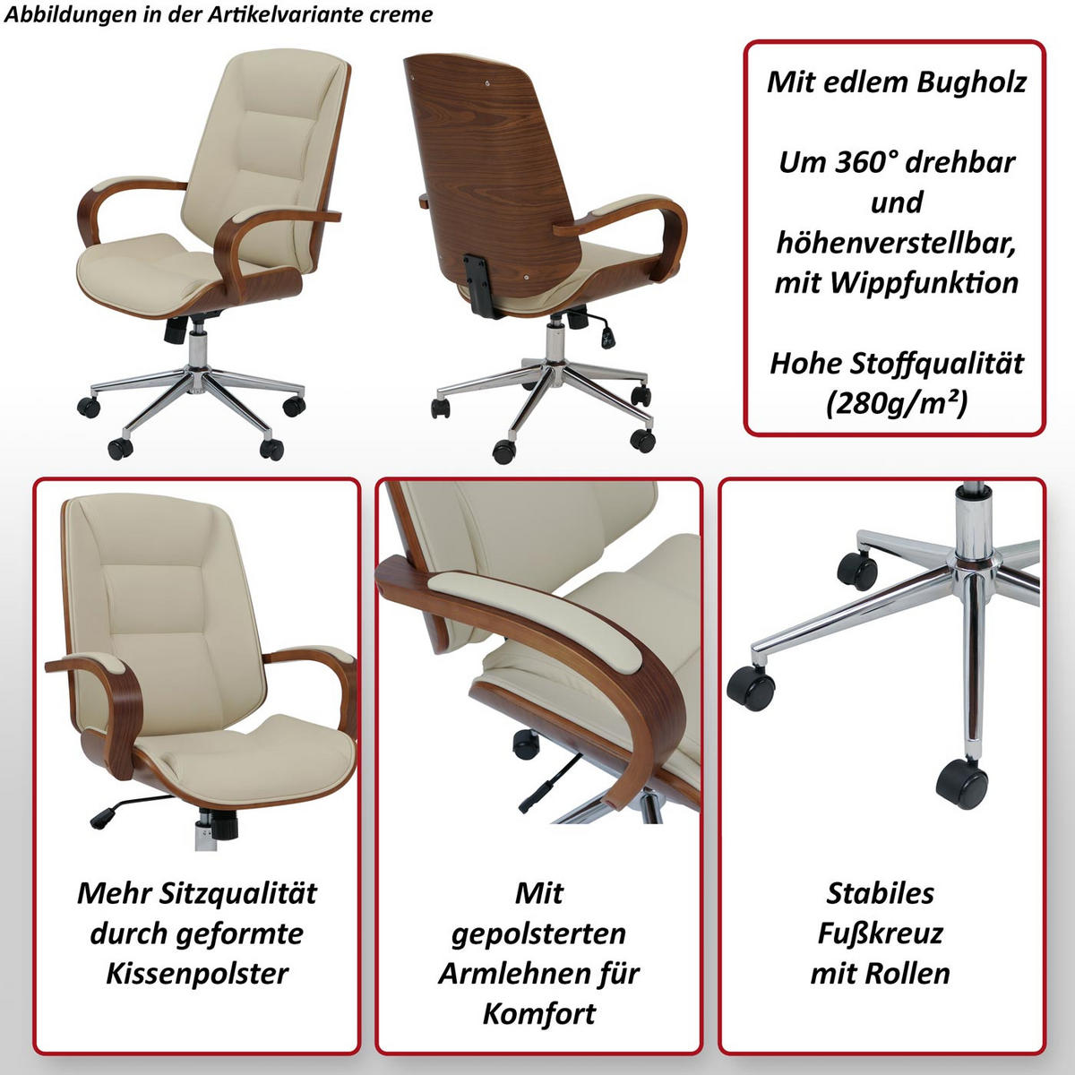 PISARNIŠKI STOL Črn - črna, tekstil (61/110/74cm) - MCW