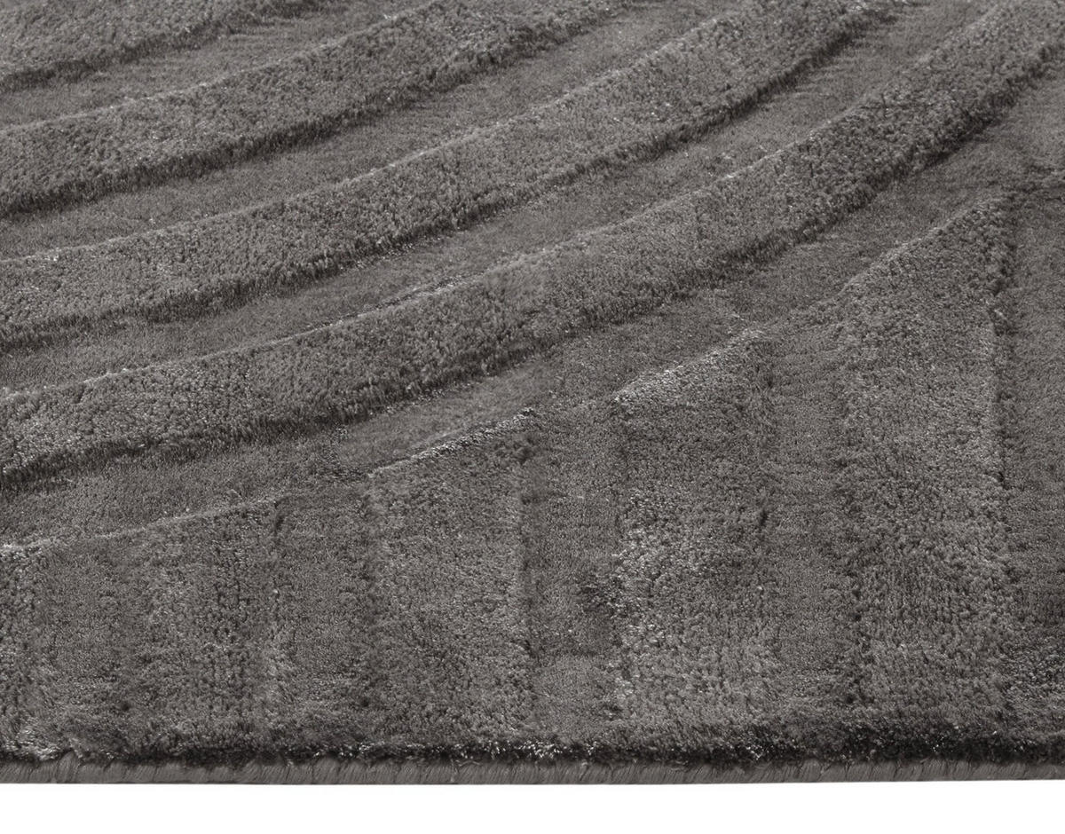 TEPPICHE Viskose Anthrazitgrau 230cm - Anthrazit, Textil (230/160cm) - Sia Home