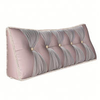 RÜCKENKISSEN Samt Ergonomisches Design Rosa 140cm - Pink, Textil (24/140cm) - Vercart
