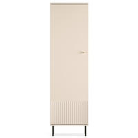 GARDEROBENSCHRABK Caletto Beige 55 cm - Beige/Goldfarben, Holzwerkstoff/Metall (55/190/34cm) - Selsey