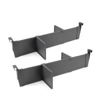 TRENNWANDSET für die Innenausstattung der Schubladen Vertex-Concept, Breite 600mm, Aluminium und Kunststoff, Anthrazitgrau - Anthrazit, Metall (16/5.5/51cm) - EMUCA