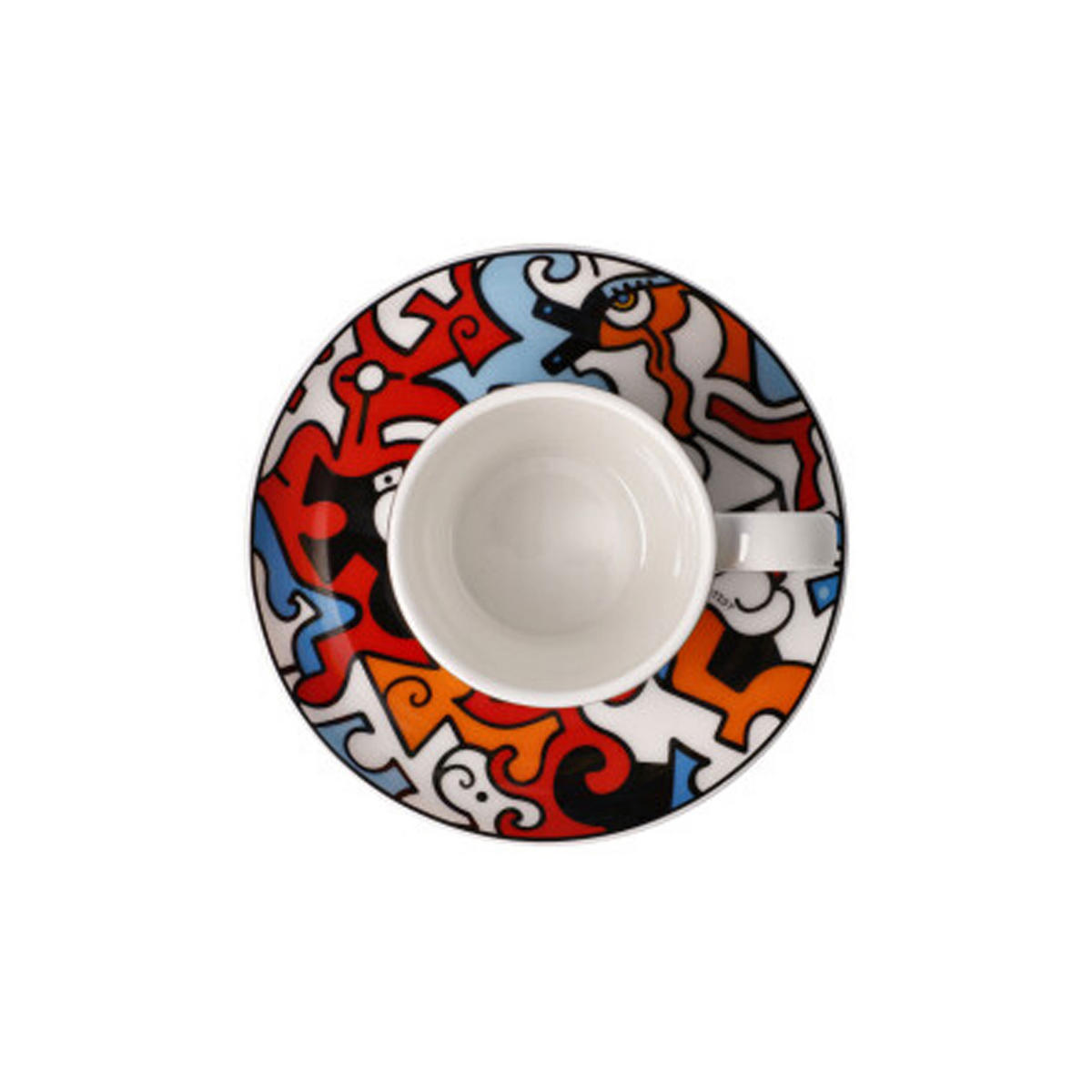 ESPRESSOTASSE Billy the Artist Evolution of Love I, Fine Bone China, Bunt, 100 ml - Multicolor, Keramik (0.1L) - Goebel