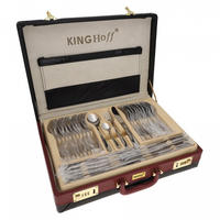 BESTECKSET Silber 21/2/2 cm KH3508 - Silberfarben, Metall - Kinghoff 
