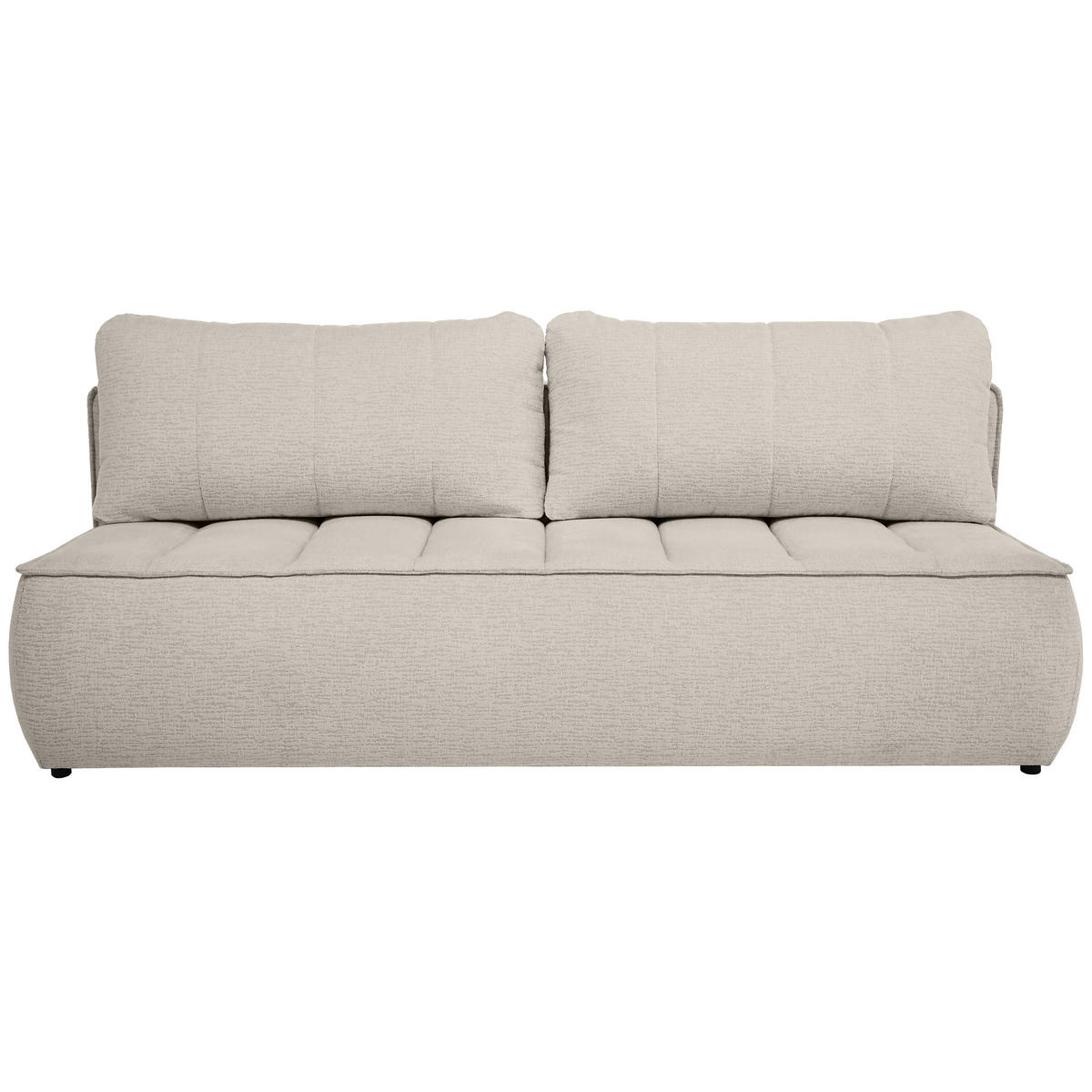 SCHLAFOSOFA Doris mit Schlaffunktion und Bettkasten, DL-System, Beige - Greige, Textil (210/88/100cm) - Beautysofa