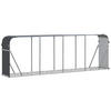 KAMINHOLZUNTERSTAND Anthrazit 300/45/100 Cm Verzinkter Stahl - Anthrazit, Metall (300/100/45cm) - vidaXL