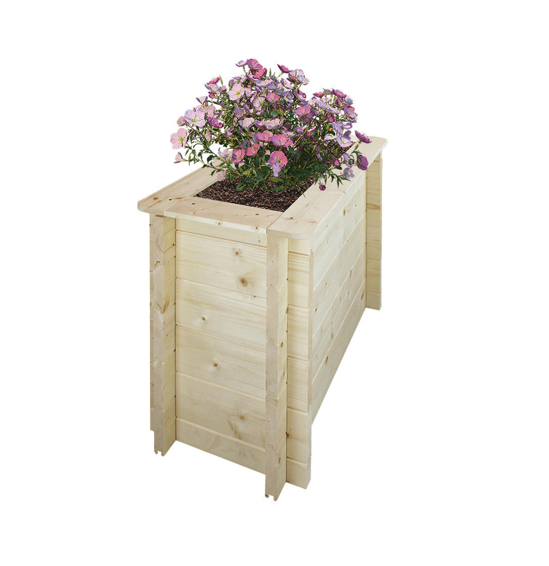HOCHBEET HOLZ - 78x38xH57 cm - M612 - Beige, Holz (38/57/78cm) - Timbela