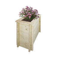 HOCHBEET HOLZ - 78x38xH57 cm - M612 - Beige, Holz (38/57/78cm) - Timbela