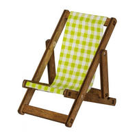 HOLZDEKO Liegestuhl für Minieulen 11/5/4 cm - Multicolor, Holz (5/4/11cm)