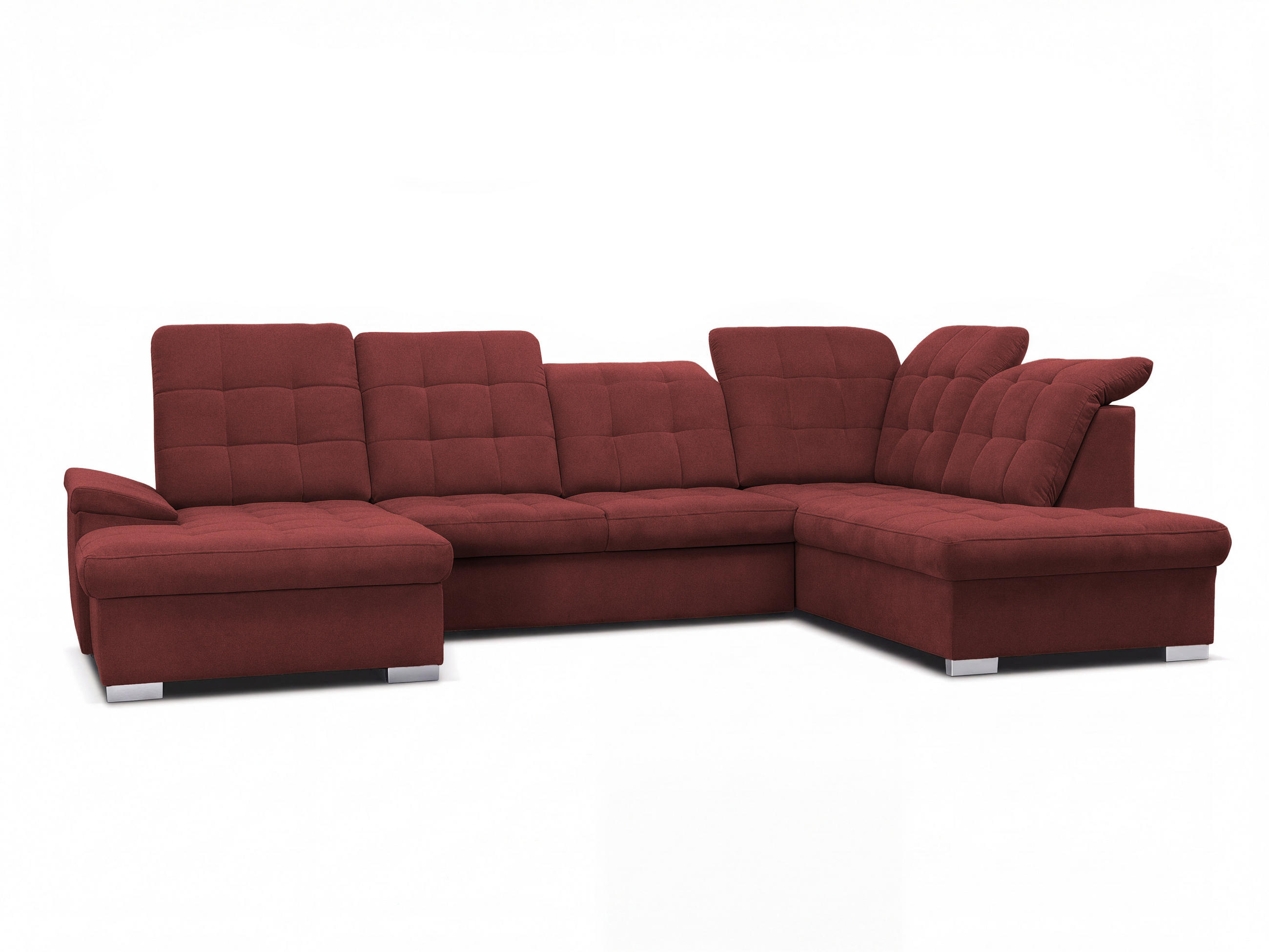 Idohome Wohnlandschaft Rot 322x87x220 cm
