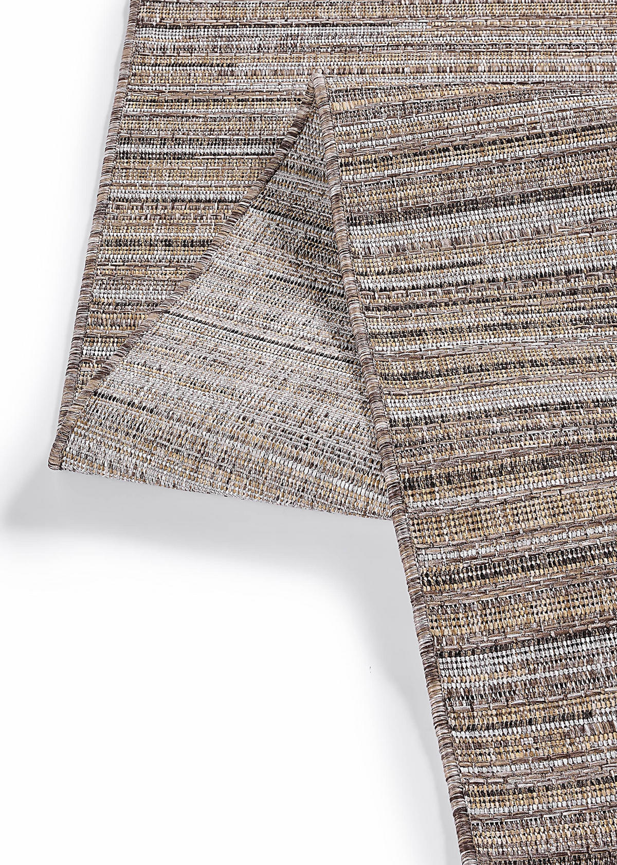 TEPPICH YUCANA Braun Outdoor Flachgewebe 80/150 cm - Braun, Textil (80/150cm) - Tapiso