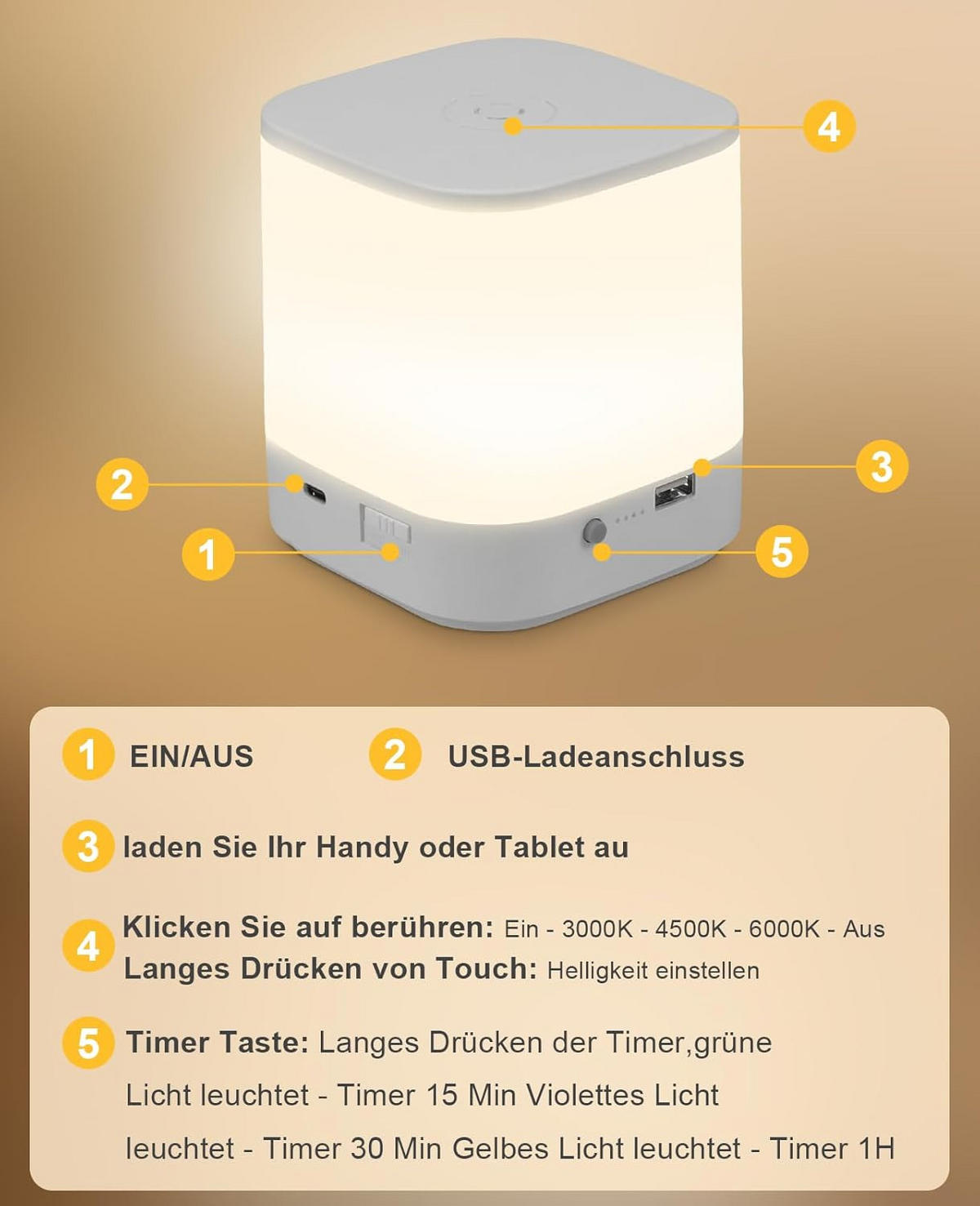 TISCHLEUCHTE Glanzig 9.8/11.5/9.8 cm （2er-set） - Weiß, Metall (9.8/9.8/11.5cm) - ZMH