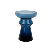 VASE Majesto Blau 22.5/22.5/30 cm - Blau, Glas (30cm) - Present Time