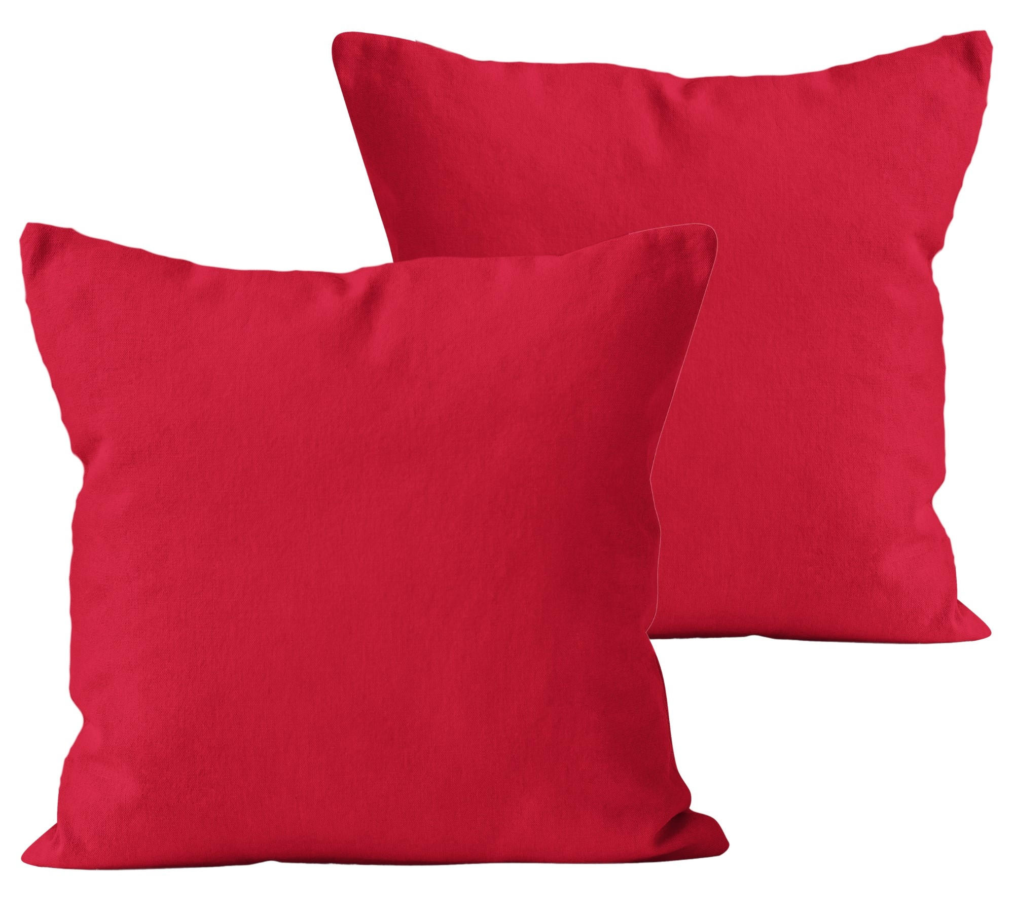 KISSENBEZUG 40x80 cm aus 100% Baumwolle, Kissenhülle Rot Uni - Rot, Textil (80/40cm) - Carpe Sonno
