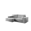 ECKSOFA Corunia Xs - Blaugrau, Holzwerkstoff/Textil (255/148cm) - Fun Möbel