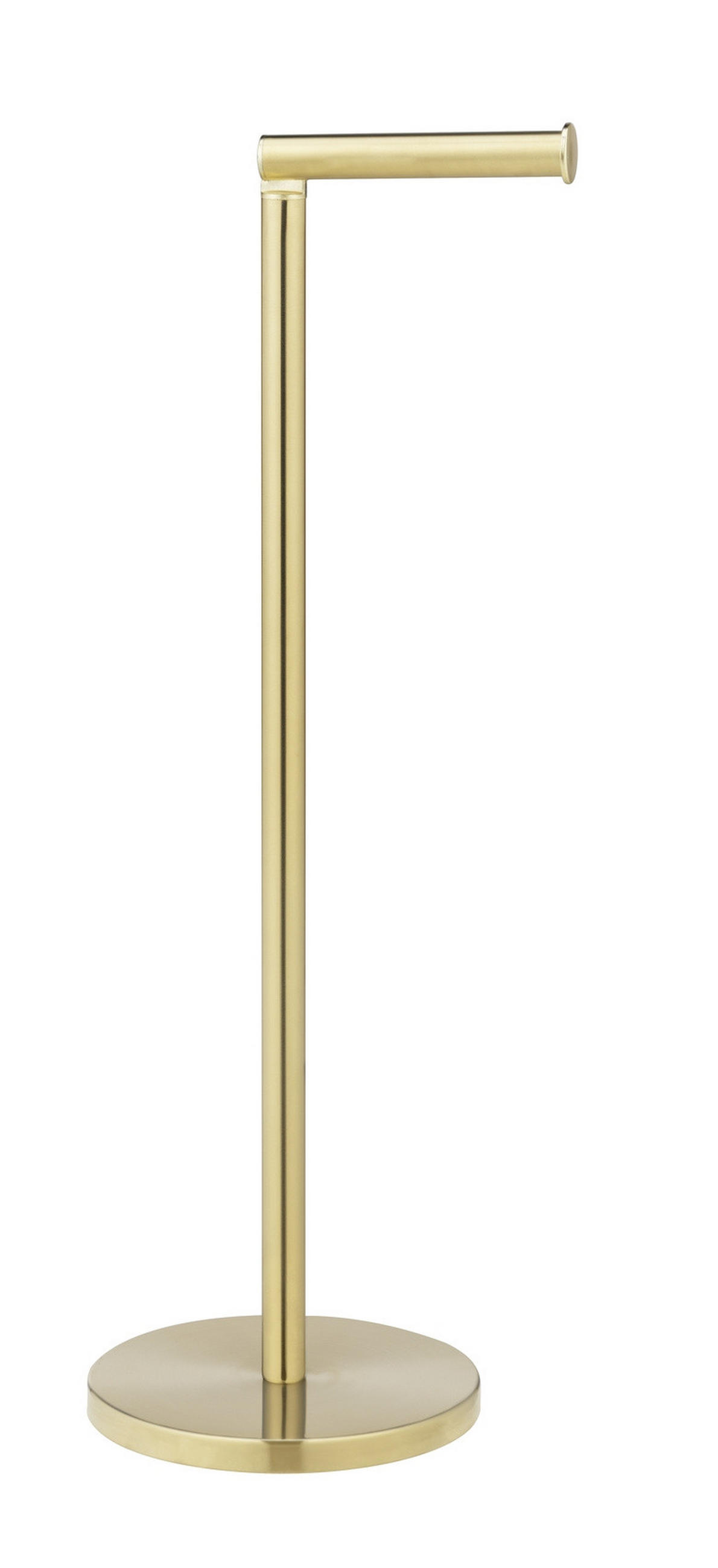 TOILETTENPAPIERSTÄNDER golden 17/21/55 cm - Goldfarben, Metall (21/55/17cm) - Wenko
