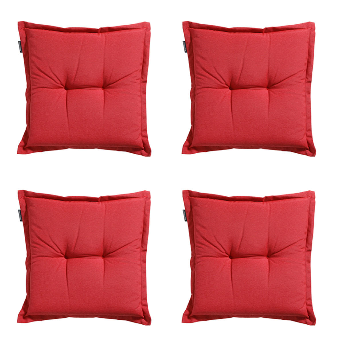 SITZKISSEN Panama 50/50 cm 4er-Set - Rot, Textil (50/5/50cm) - Madison