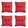 SITZKISSEN Panama 50/50 cm 4er-Set - Rot, Textil (50/5/50cm) - Madison