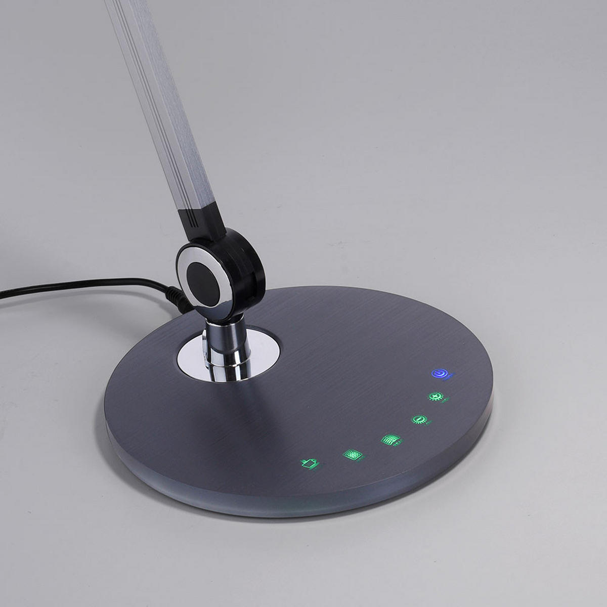 LED SCHREIBTISCHLEUCHTE Schwarz Metall - Schwarz, Metall (78/20/103cm)