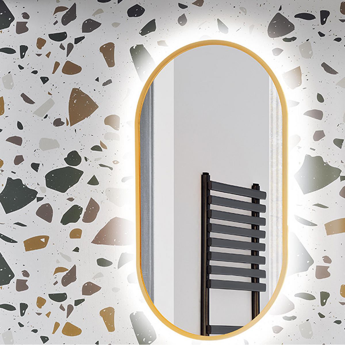 BADMÖBEL-SET 4-TLG. Adelaide-56 - Schwarz, Holzwerkstoff (160/200/47cm) - Lomado