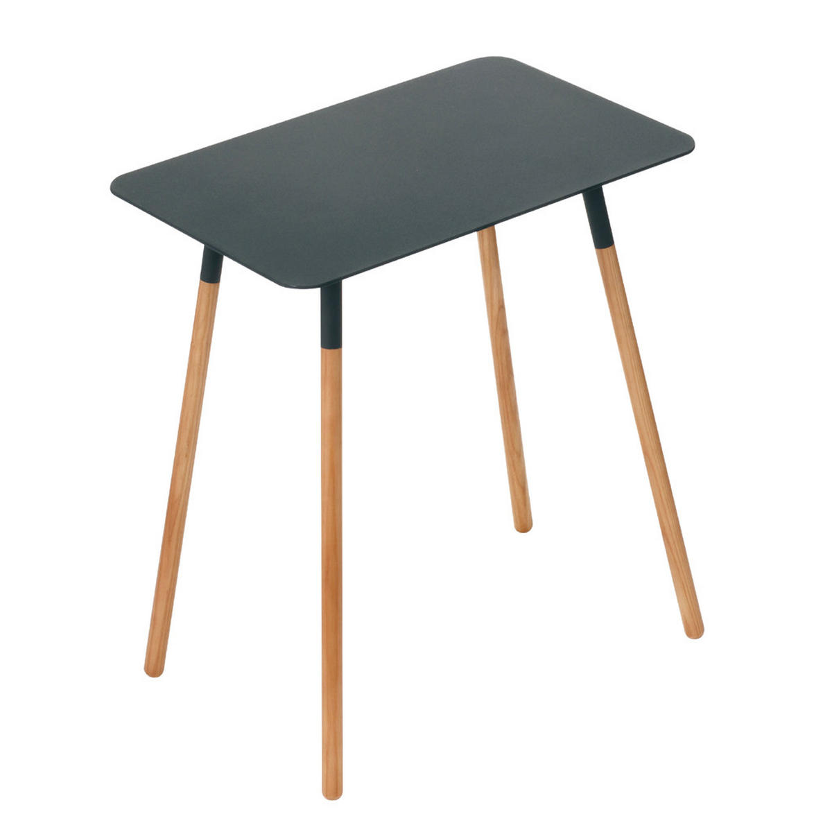 BEISTELLTISCH aus Metall 35/35/35 cm - Schwarz, Holz/Metall (30/45/50cm) - Yamazaki