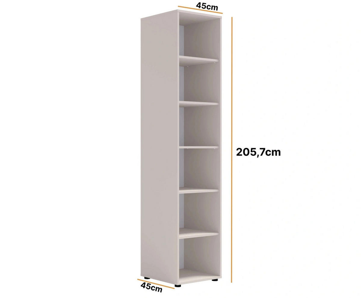 REGAL Kaschmir - 45 cm - Modena - Beige, Holzwerkstoff (45/206/45cm) - Ravio