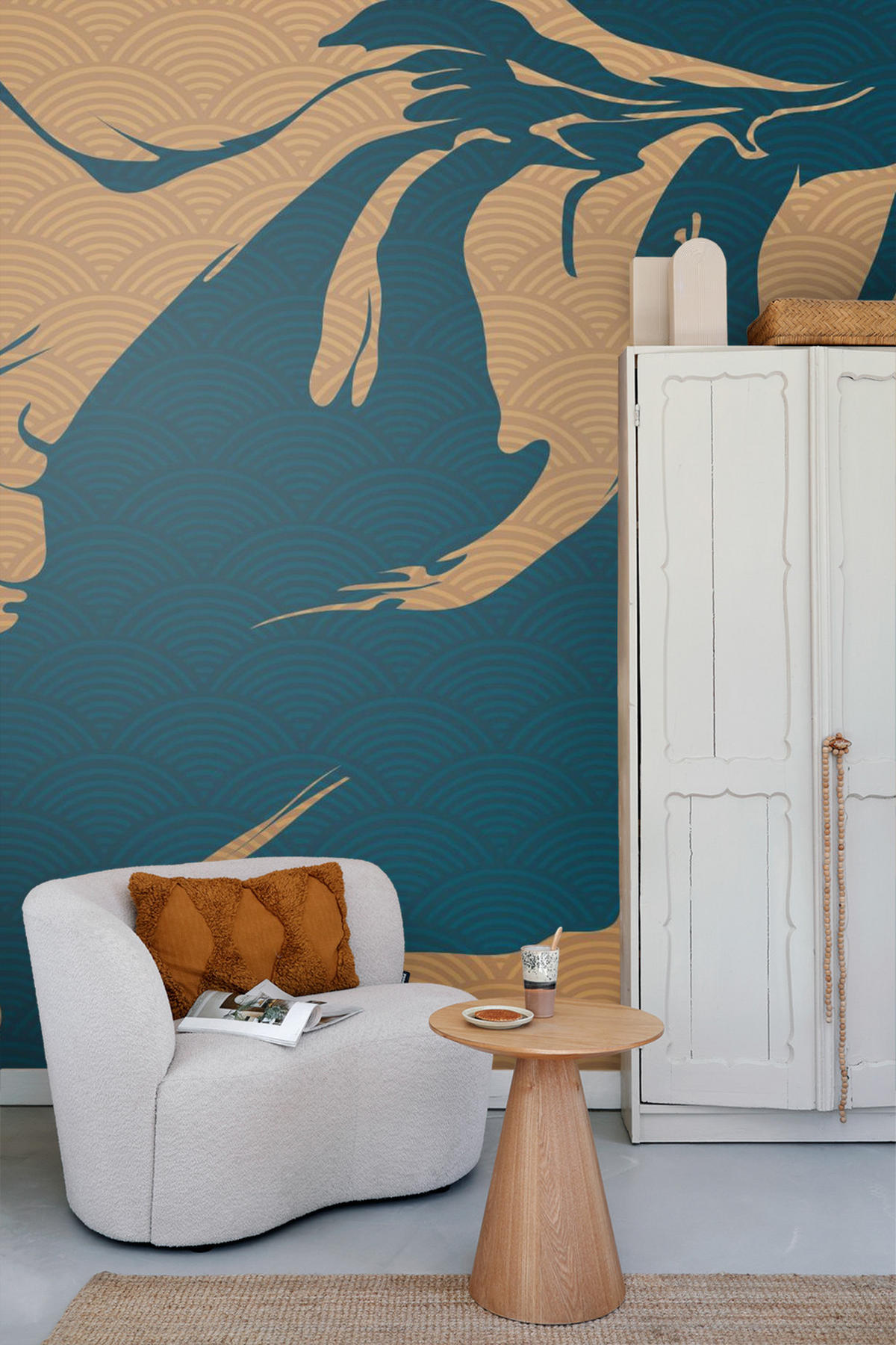 FOTOTAPETE figurative Motive 375 x 270 cm - Blau, Papier (375/270cm) - Sanders & Sanders