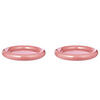 DINNERTELLER (2er Set) Groove - Rosa, Keramik (27/27/4cm) - Butlers