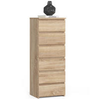 KOMMODE Sonoma Eiche 40x35x109 cm - Sonoma Eiche, Holzwerkstoff (40/109/35cm) - Akord