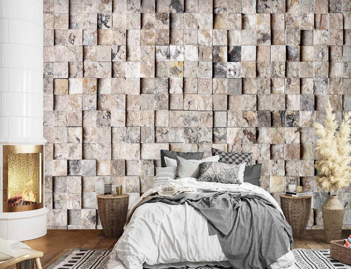 VLIESTAPETE Beige 100/70 cm - Beige, Textil (100/1cm) - KUNSTLOFT