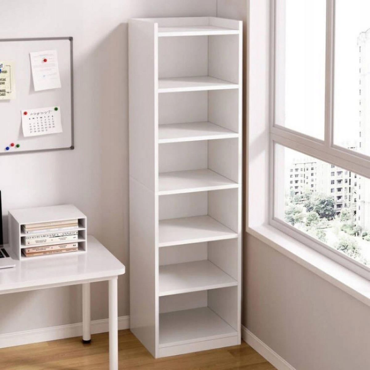 BÜCHERREGAL, weiß 40/30/180 cm - Weiß, Holzwerkstoff (40/180/30cm) - MUVU