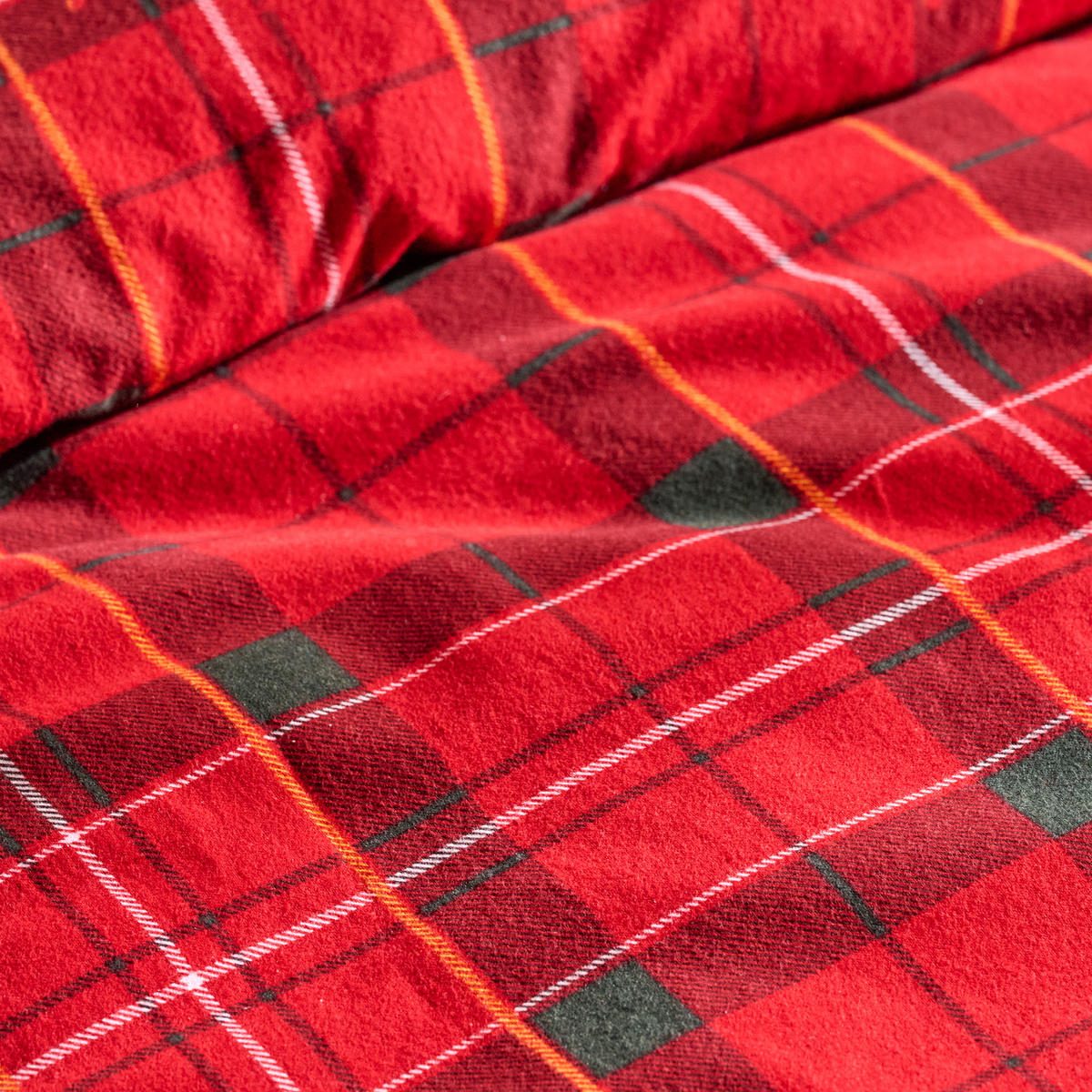 BETTWÄSCHE Flanell COSCARO, 160x200 cm, Rot, Winter Weihnachten Bettbezug, Weihnachtsdeko, Christmas, Weihnachtsmotiv - Rot, Textil (160/200cm) - home&you