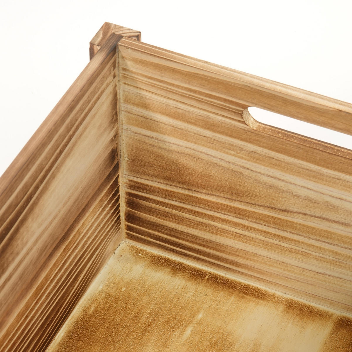 HOLZKISTEN-SET Pura 3-tlg. Massivholz, verschiedene Größen naturfarben - Naturfarben, Holz (40/20/30.5cm) - DESIGN DELIGHTS