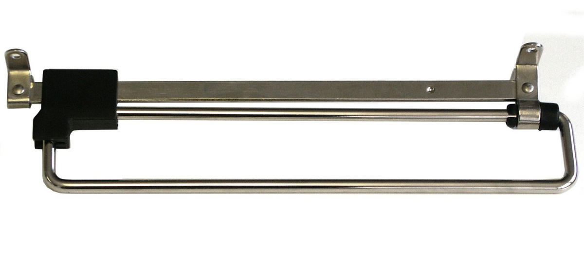 KLEIDERSTANGE ausziehbar 45-58cm Metall Schrankauszug Kleiderschrank platzsparend - Chromfarben, Metall (45cm) - Livingpoint24