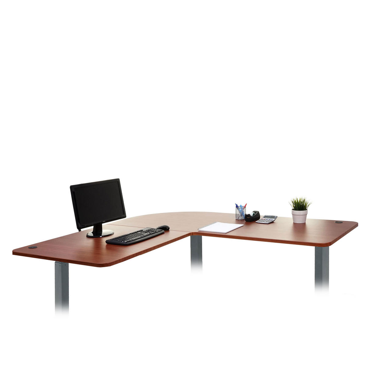 TISCHPLATTE FÜR ECK-SCHREIBTISCH Sandbraun - Braun, Holz (97/177/2cm) - MCW