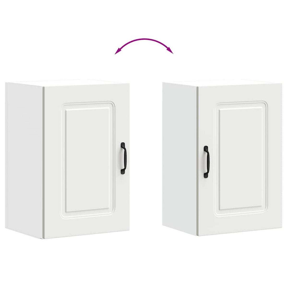 KÜCHENOBERSCHRANK Kalmar mit 1 Tür 40/31/60 cm aus Holzwerkstoff Weiß - Weiß, Holz (40/60/31cm) - vidaXL