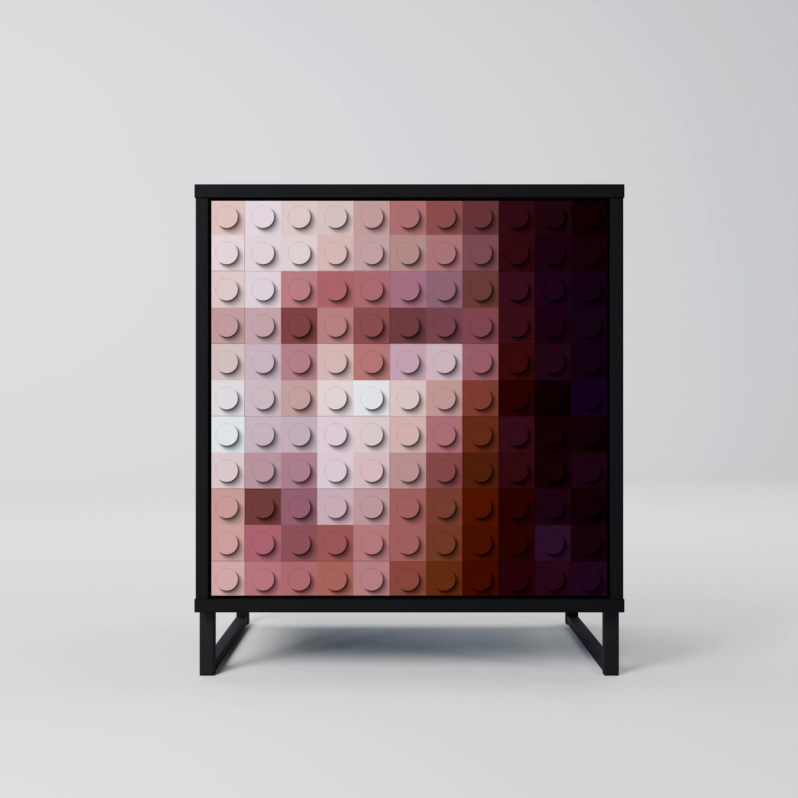 SpaceRebels Sideboard Schwarz 57.5x67.5x42 cm