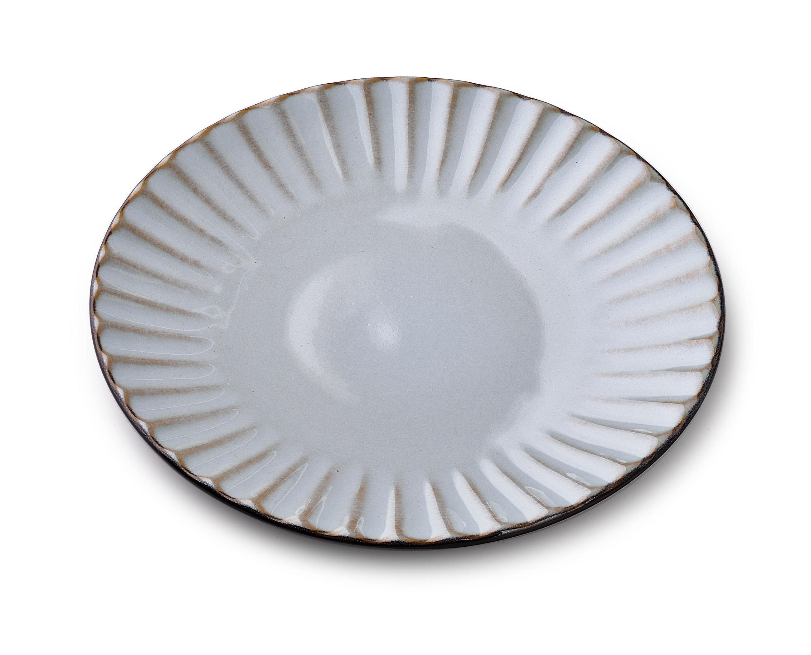 DESSERTTELLER Evie Grau 20/20/2 cm Keramik - Grau, Keramik (20cm) - Mondex