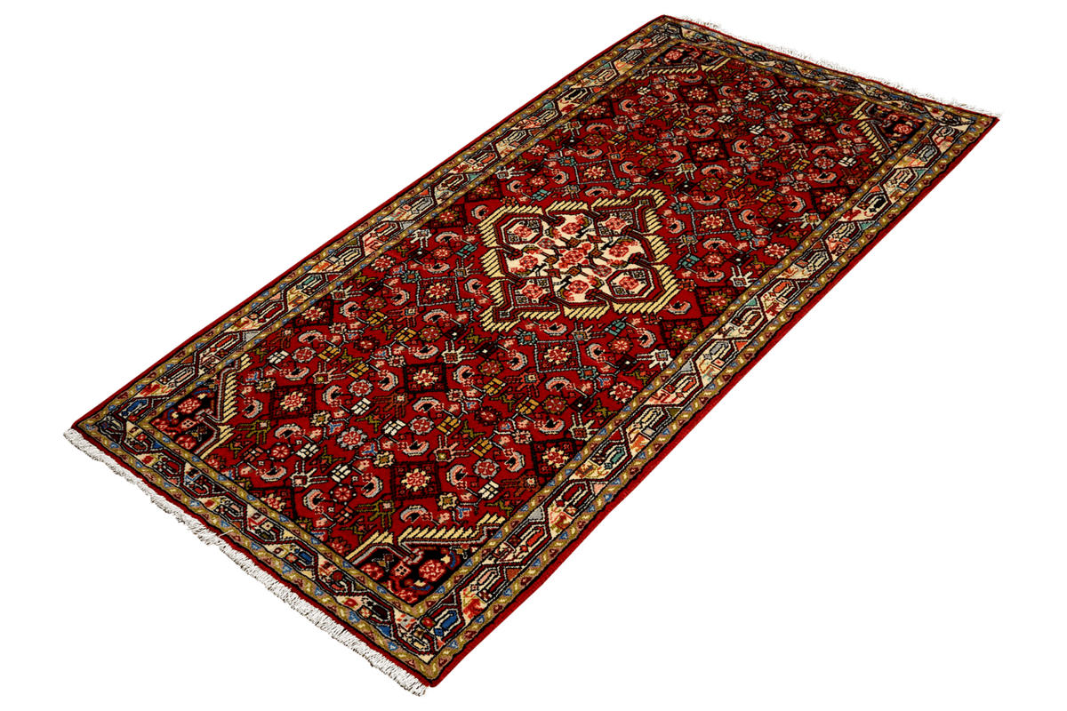 LÄUFER Orient handgeknüpft Assadabad Rot 204/79 cm Schurwolle - Rot, Textil (79/204cm) - Looma