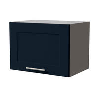 KLAPPHÄNGESCHRANK Oslo W4B/50 Grau / Indigo Matt 50 / 32,5 / 36cm - Dunkelblau/Grau, Holz/Holzwerkstoff (50/36/32.5cm) - Feldmann-Wohnen