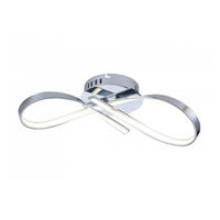 DECKENLEUCHTE Acht, Silber/Chrom, 45cm - Chromfarben, Metall (45/18/12cm) - KOSILUM