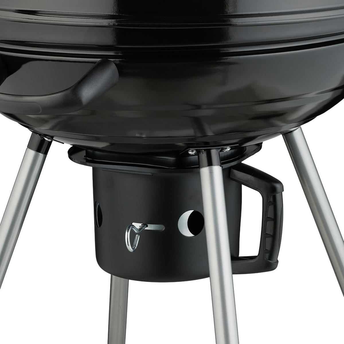 KUGELGRILL - Schwarz, Kunststoff/Metall (57/87.5cm) - Relaxdays