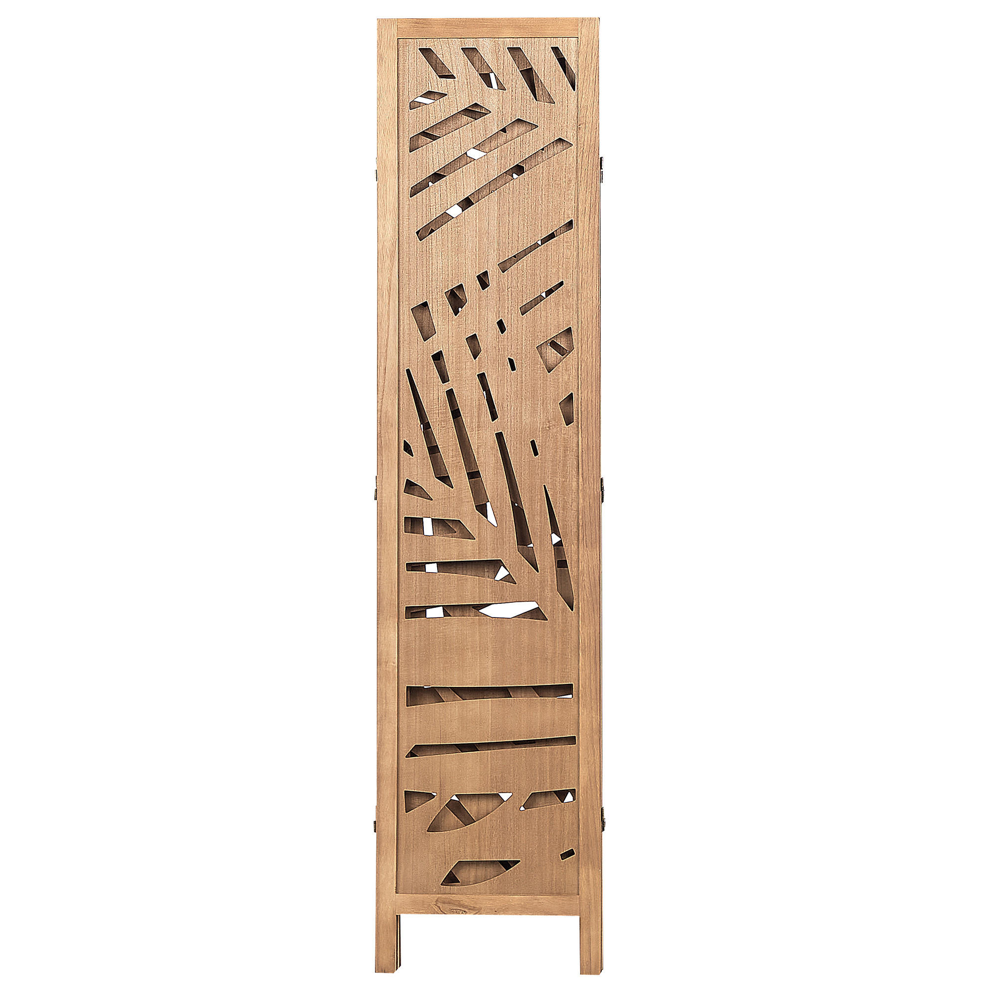 Beliani Raumteiler Braun 122x170x2 cm