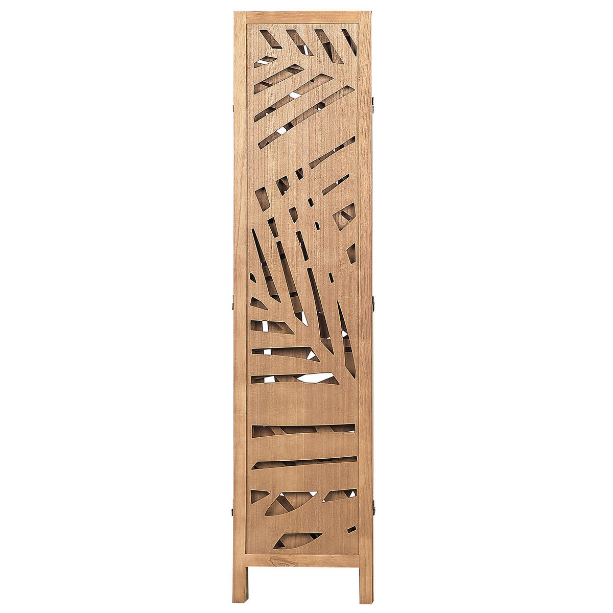SEPARATOR DE CAMERĂ 3 piese maro deschis 122/170 cm Vernago - maro, lemn (122/170/2cm) - Beliani