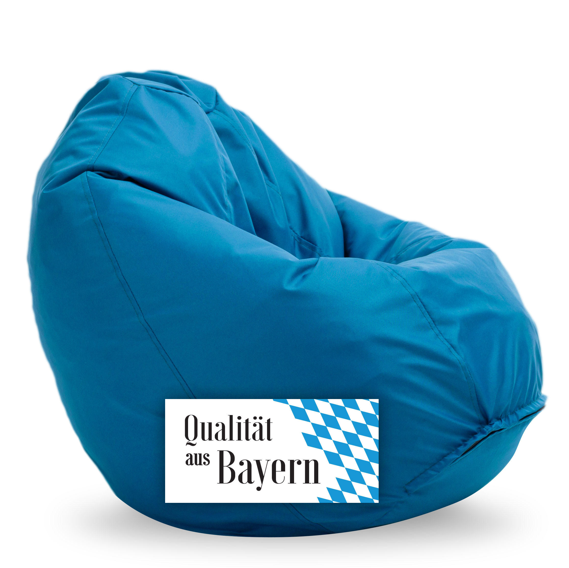 SITZSACK Classico L blau - Blau, Kunststoff/Textil (90/90/90cm) - Bruni