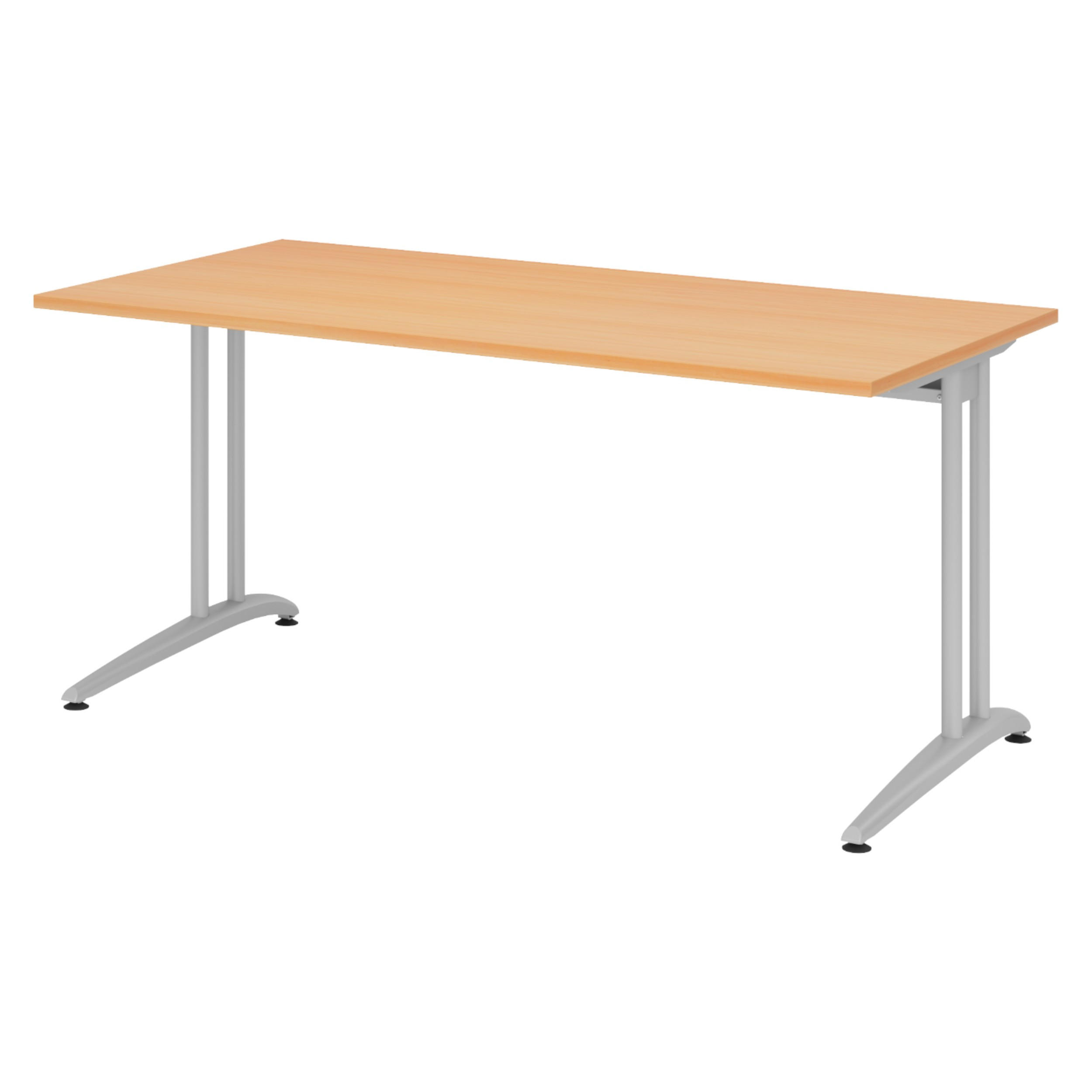 SCHREIBTISCH Serie-B 80/160/72 cm in Buchefarben - Buchefarben, Holzwerkstoff (80/160/72cm) - bümö