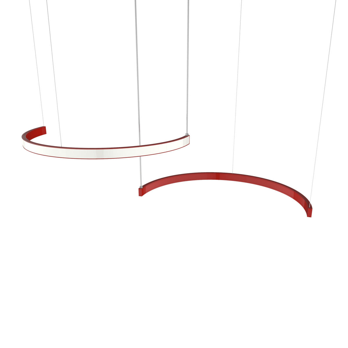 LED-HÄNGELEUCHTE - Rot, Metall (3.1/62/120cm) - Lumicom