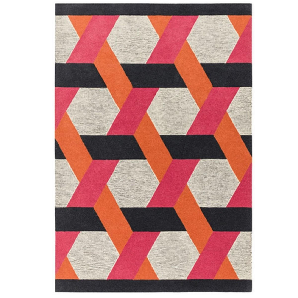 TEPPICH Flachgewebter für Wohn- und Schlafzimmer CAMPTON Orange 200 x 300 cm - Orange, Naturmaterialien (200/300cm) - Novatrend