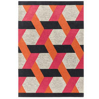 TEPPICH Flachgewebter für Wohn- und Schlafzimmer CAMPTON Orange 160 x 230 cm - Orange, Naturmaterialien (160/230cm) - Novatrend